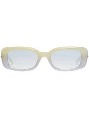 gradient-effect rectangular frame sunglasses