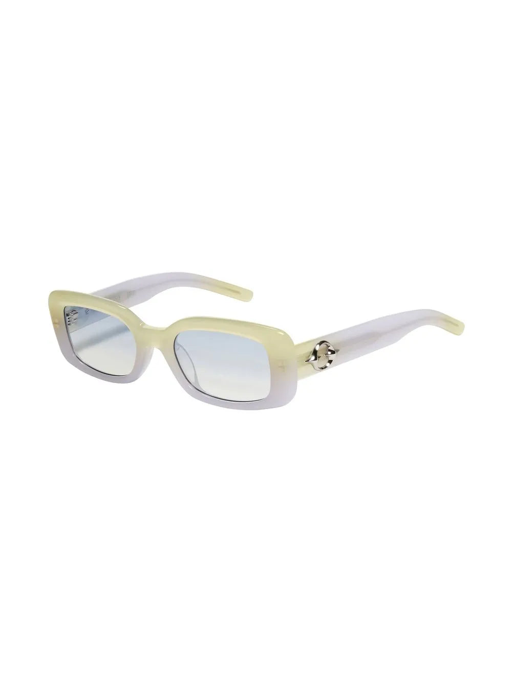 gradient-effect rectangular frame sunglasses