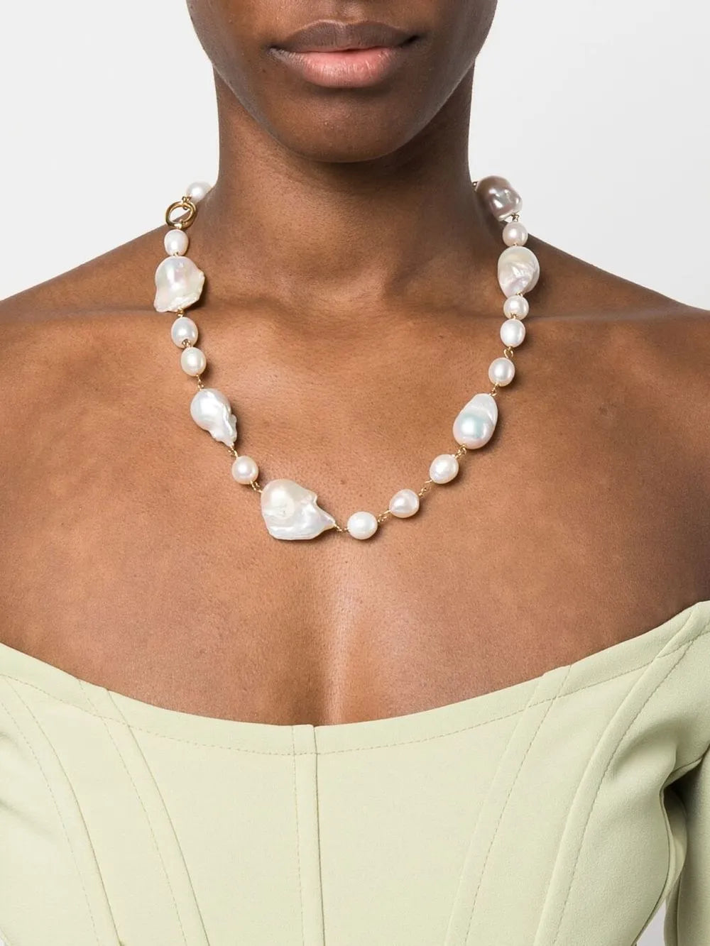 pearl-embellished necklace