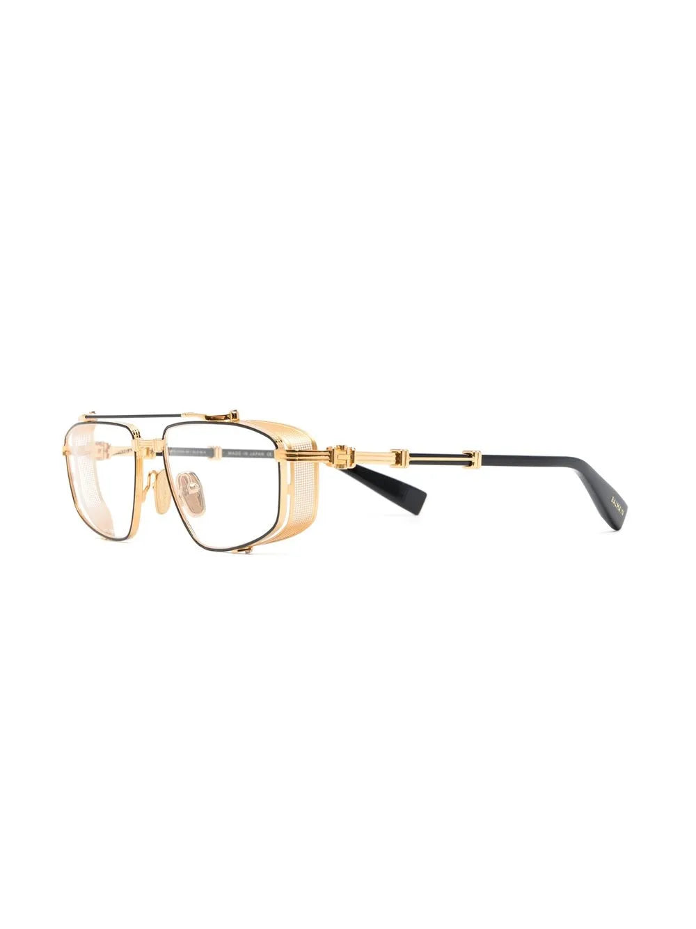 two-tone pilot-frame glasses