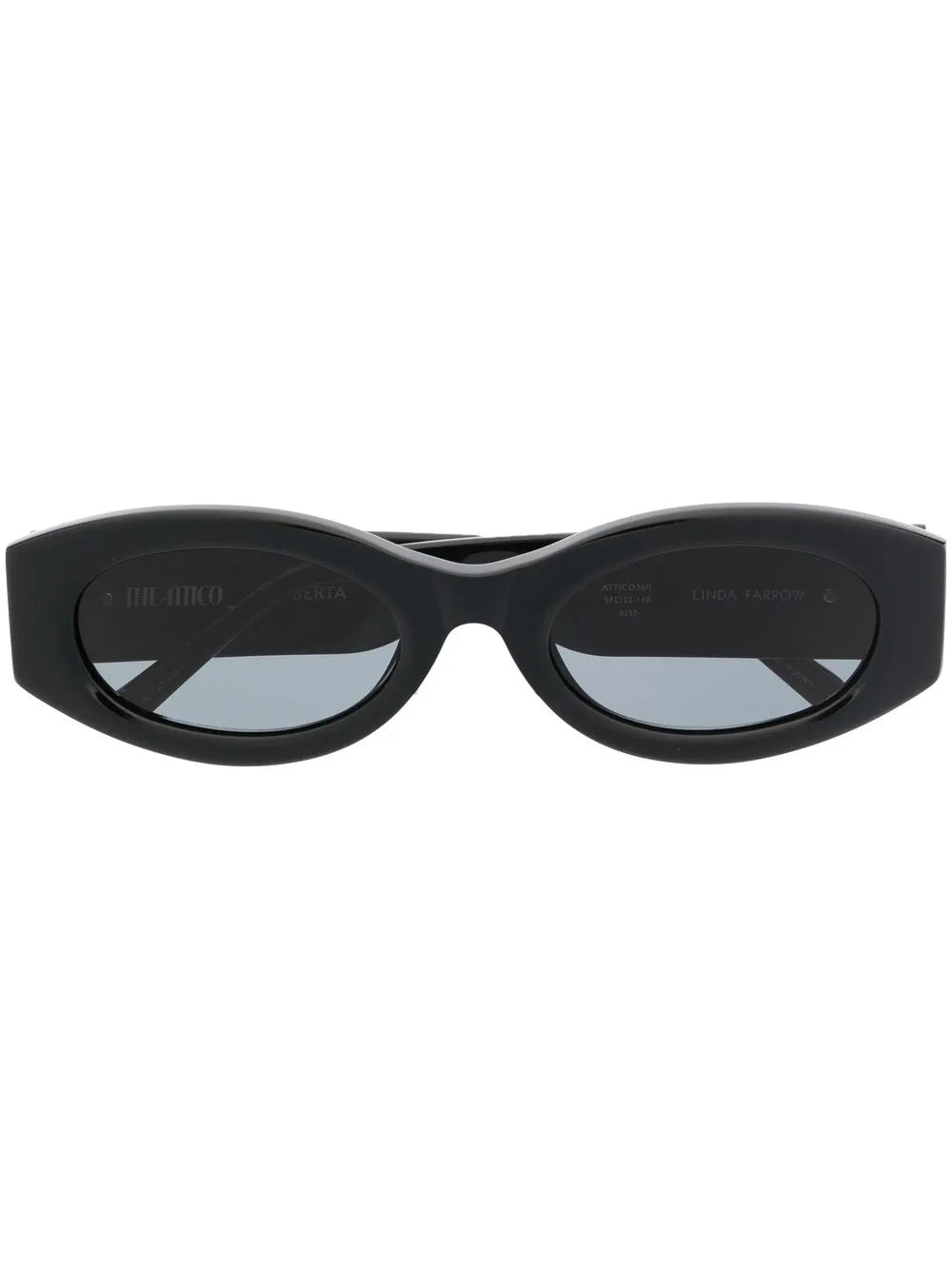 Berta tortoiseshell-effect oval-frame sunglasses