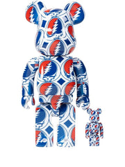x Grateful Dead Steal Your Face BE@RBRICK 100% and 400% figure set