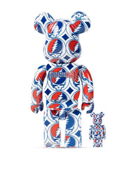 x Grateful Dead Steal Your Face BE@RBRICK 100% and 400% figure set