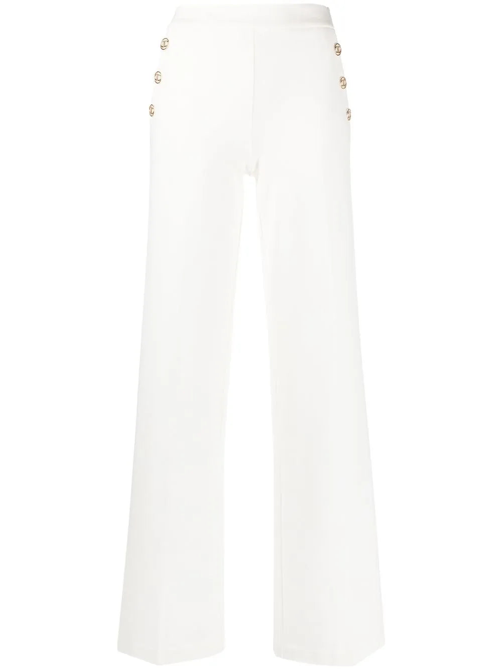 wide-leg tailored trousers