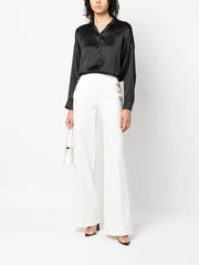 wide-leg tailored trousers