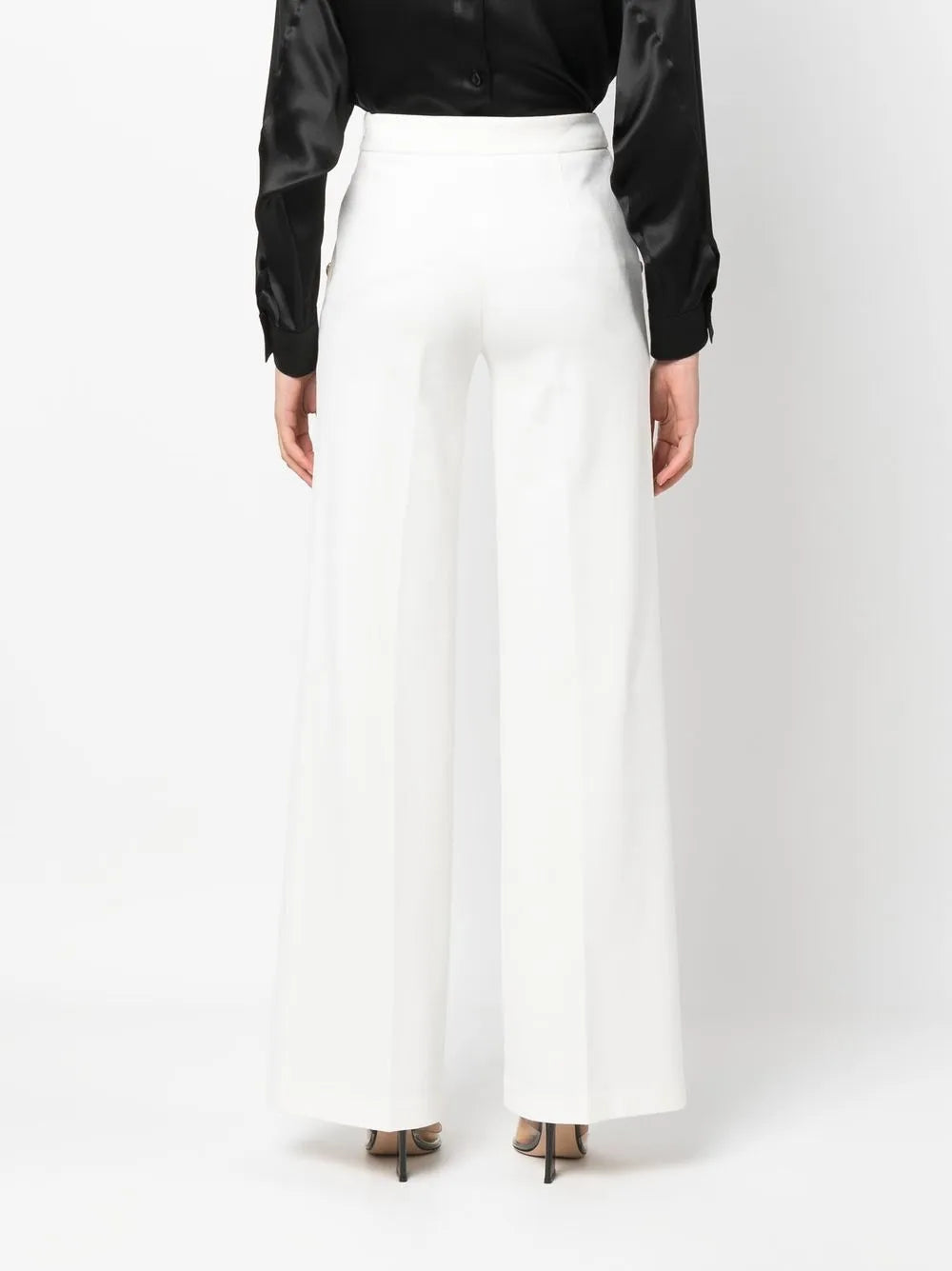 wide-leg tailored trousers