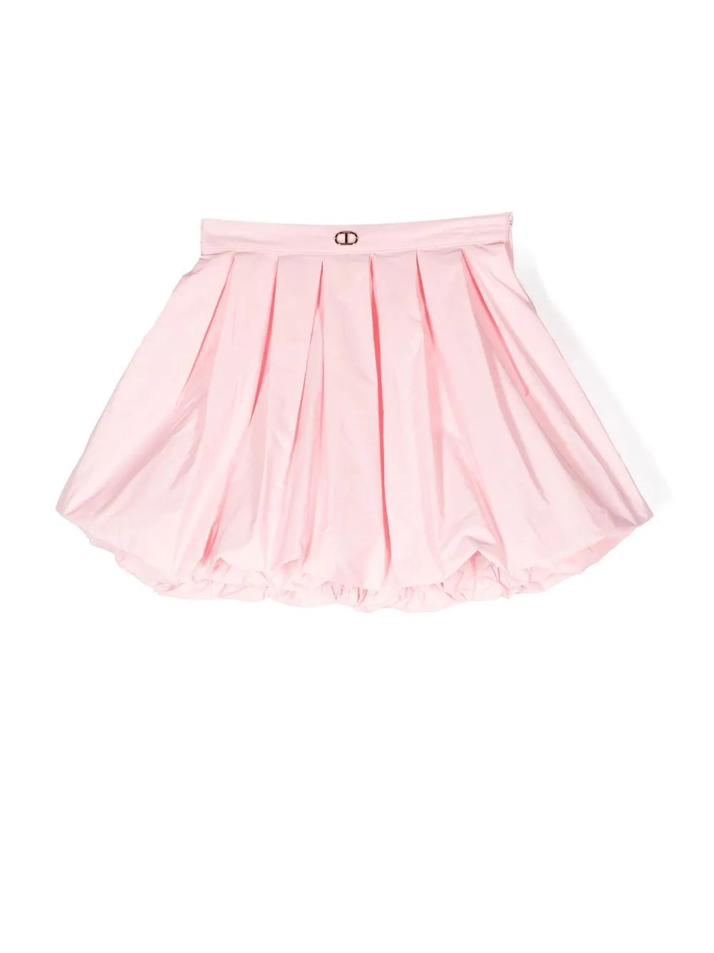 pleated A-line skirt