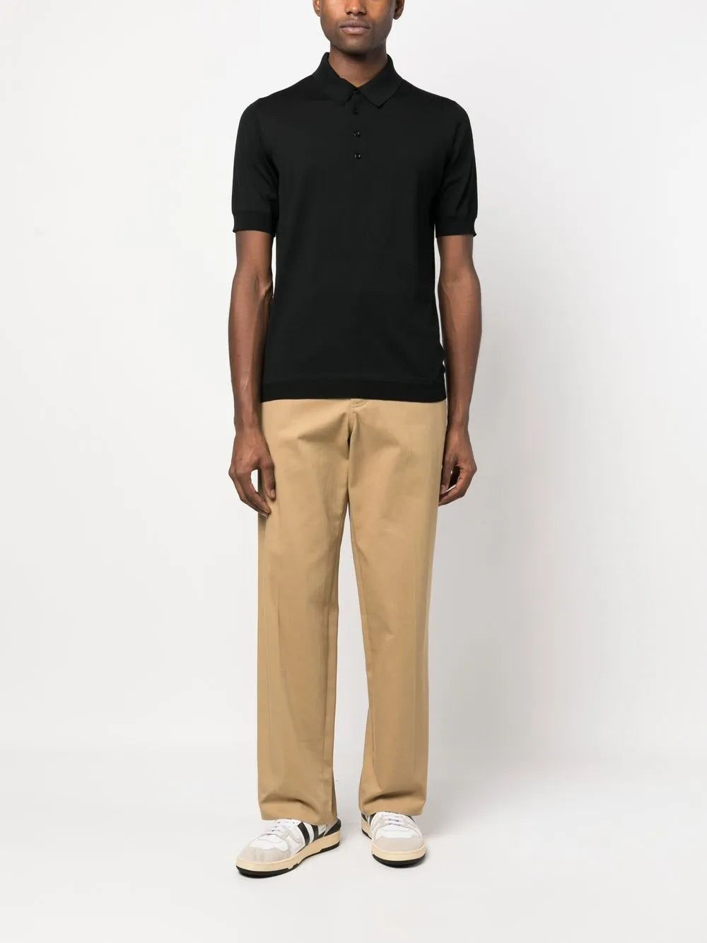 merino-wool polo shirt