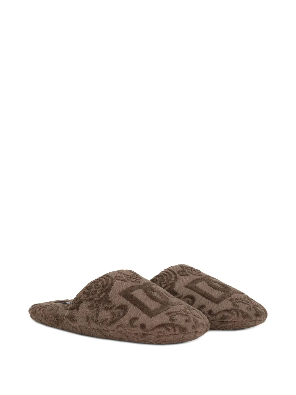 logo-embroidered slippers
