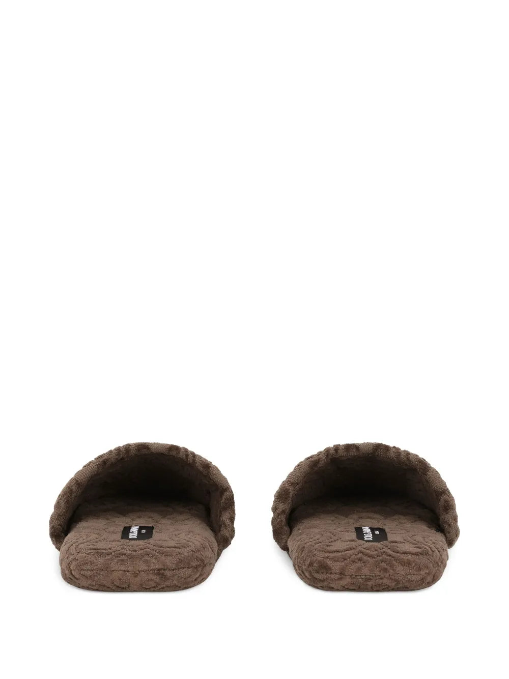 logo-embroidered slippers