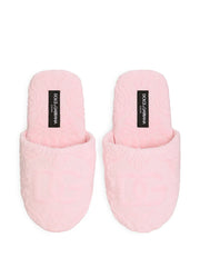 logo-embroidered slippers