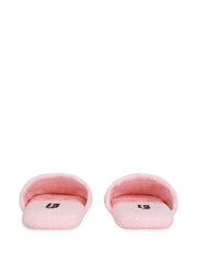 logo-embroidered slippers