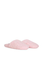 logo-embroidered slippers