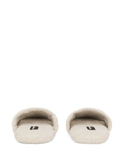 logo-embroidered slippers