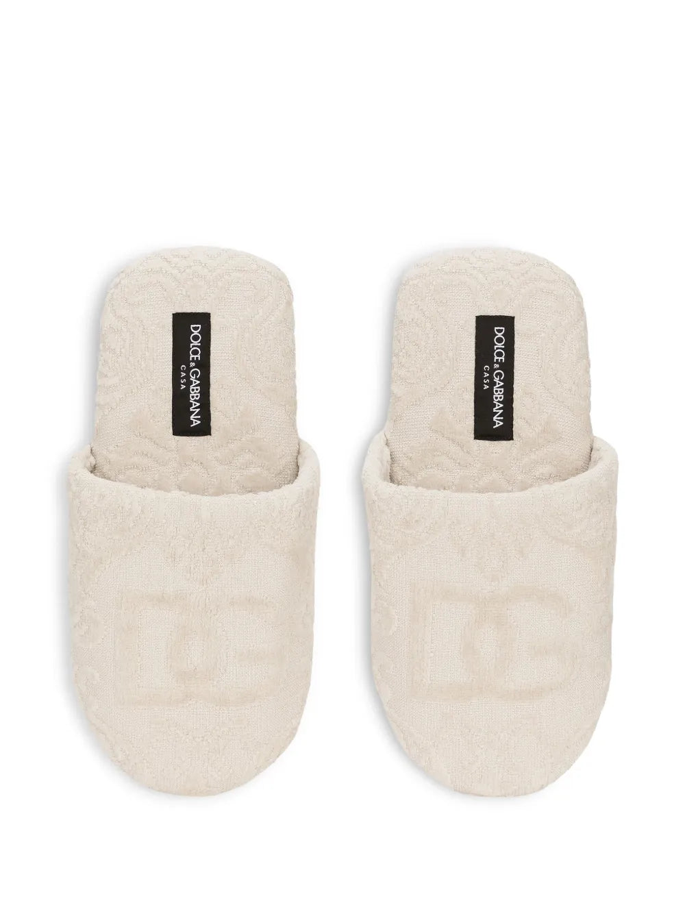 logo-embroidered slippers