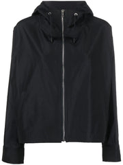 zip-up hooded jacket