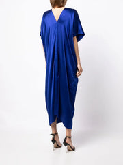 kaftan-style silk dress