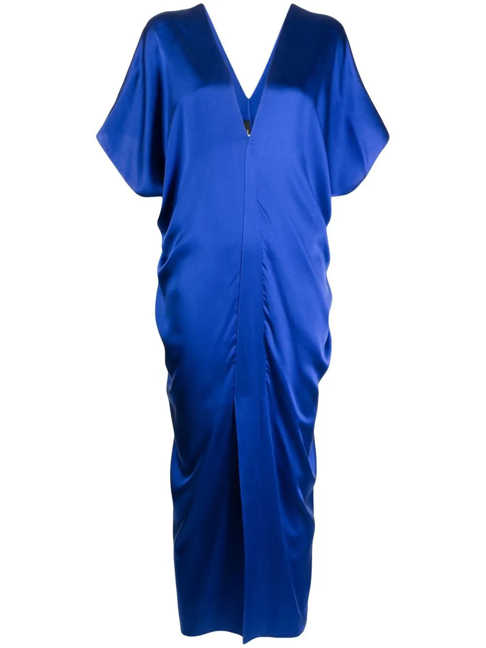 kaftan-style silk dress