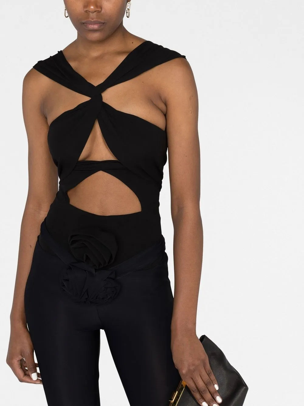 twisted cut-out bodysuit