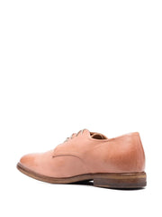 leather faded-effect brogues
