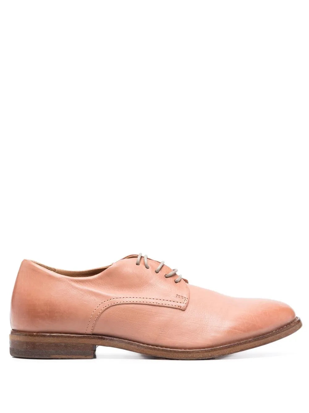 leather faded-effect brogues