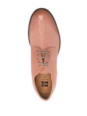 leather faded-effect brogues