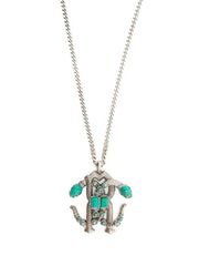Mirror Snake pendant necklace