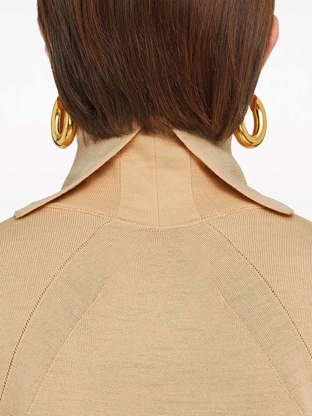 roll-neck wool jumper
