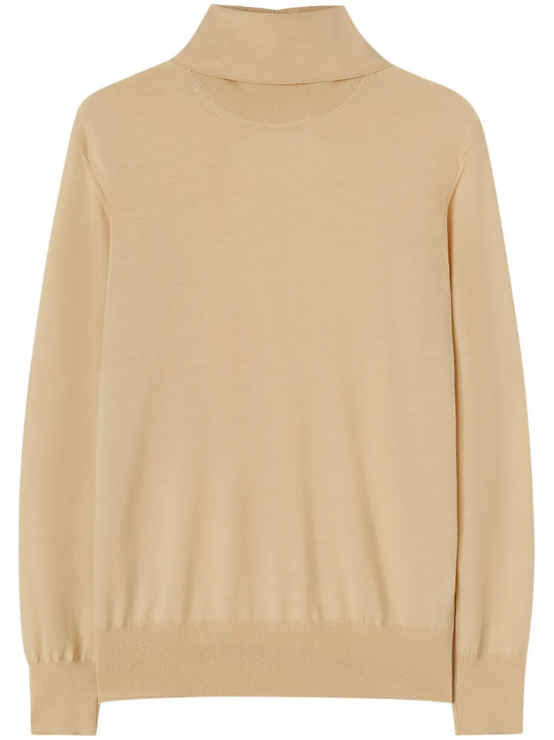 roll-neck wool jumper