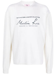 logo-print crewneck sweatshirt