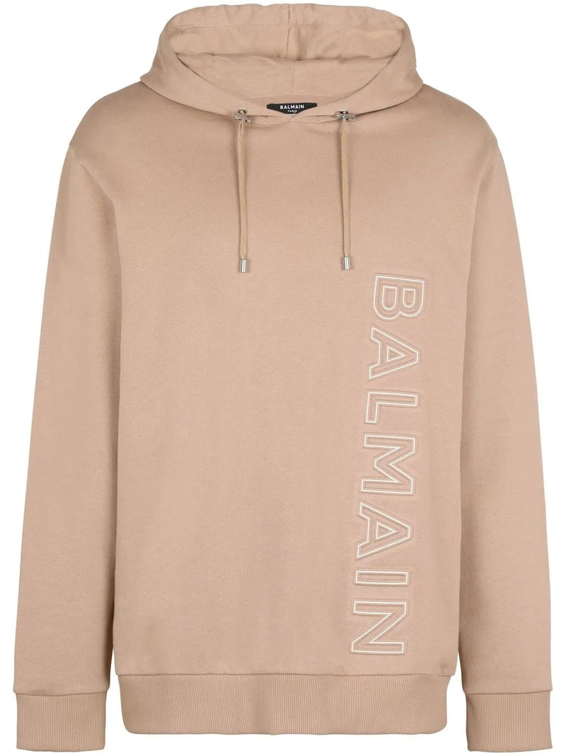 logo-embossed cotton Hoodie