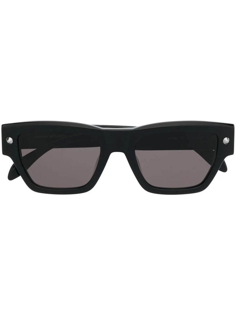 engraved-logo square sunglasses