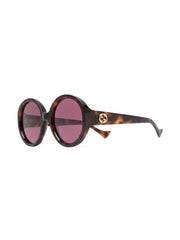 side logo-plaque detail sunglasses