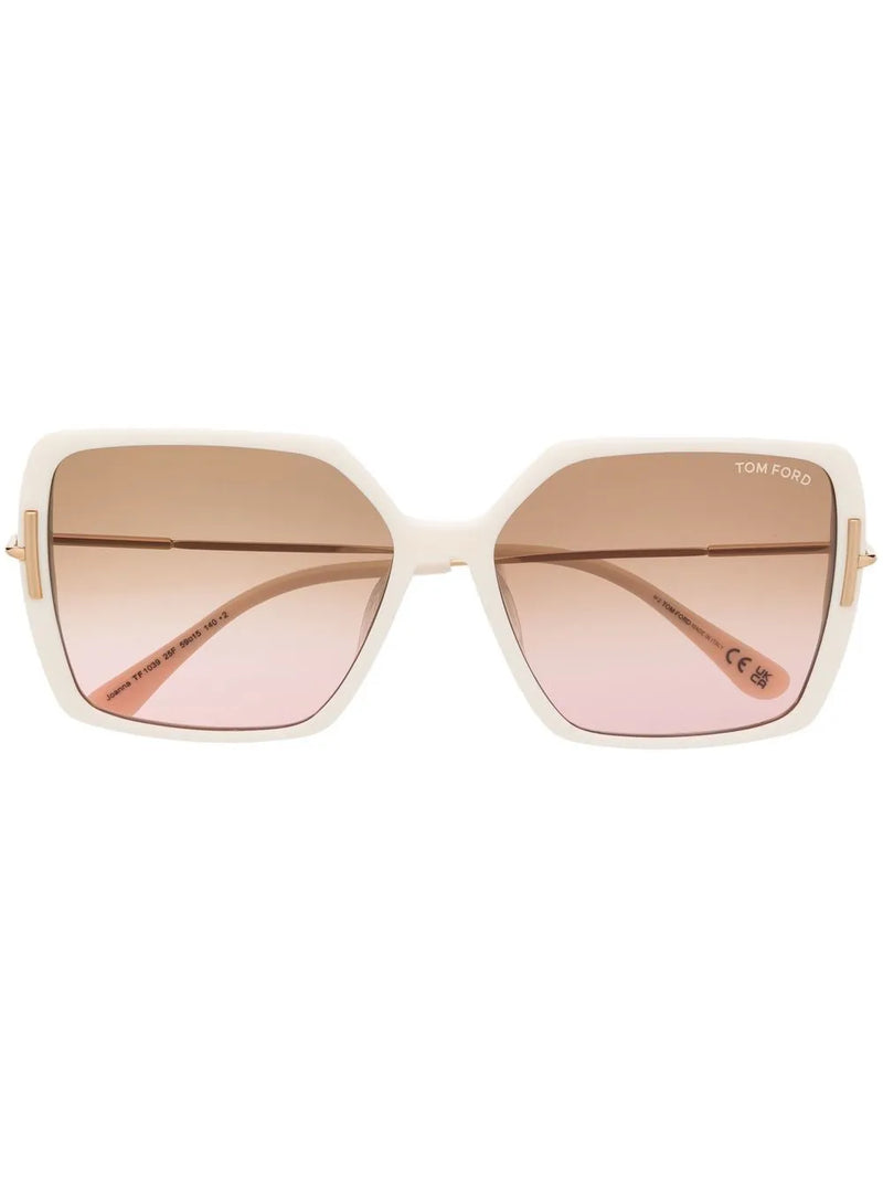 square-shaped gradient lenses sunglasses
