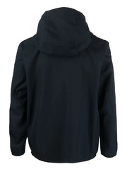 logo print hooded jacket