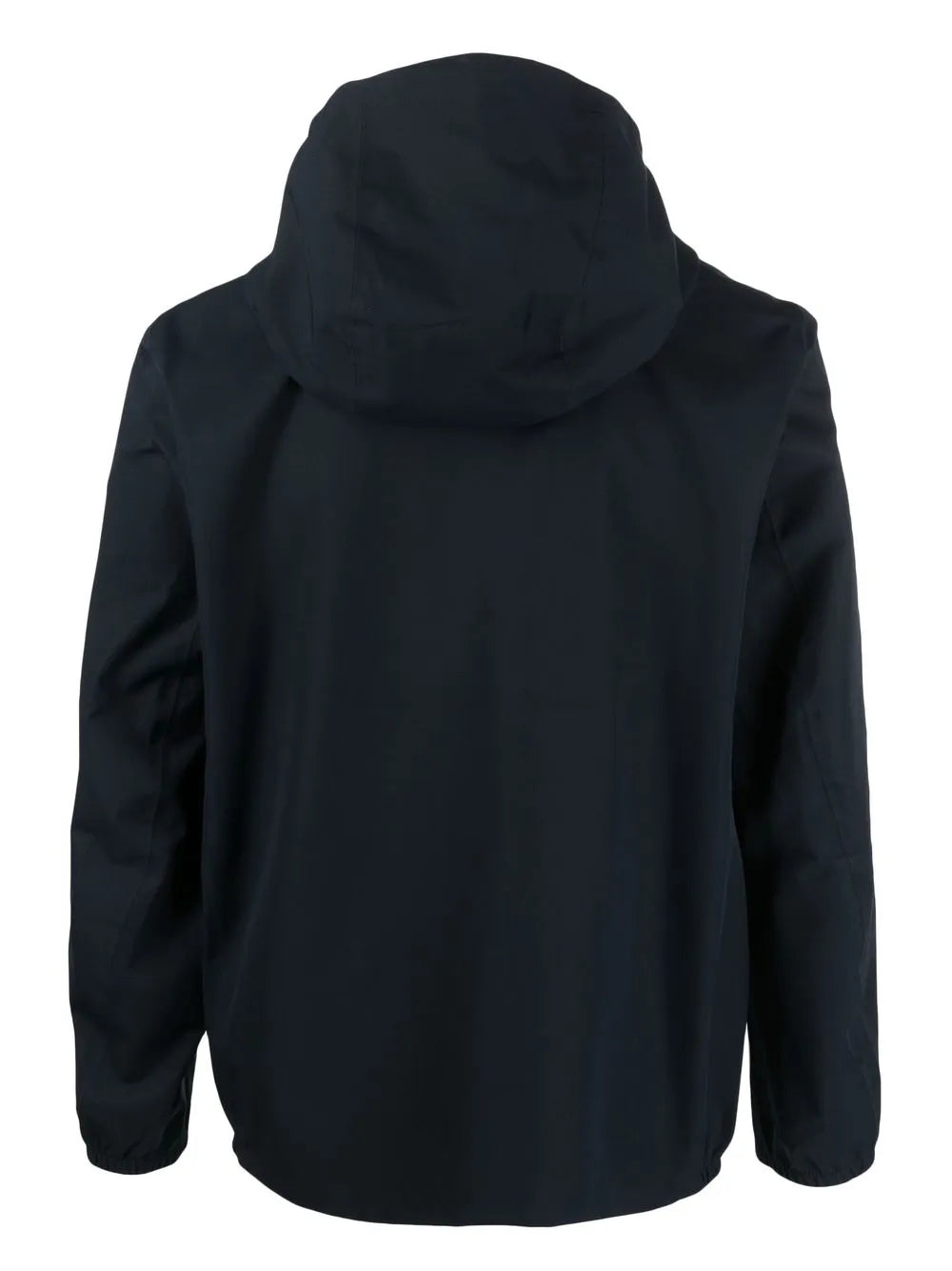 logo print hooded jacket