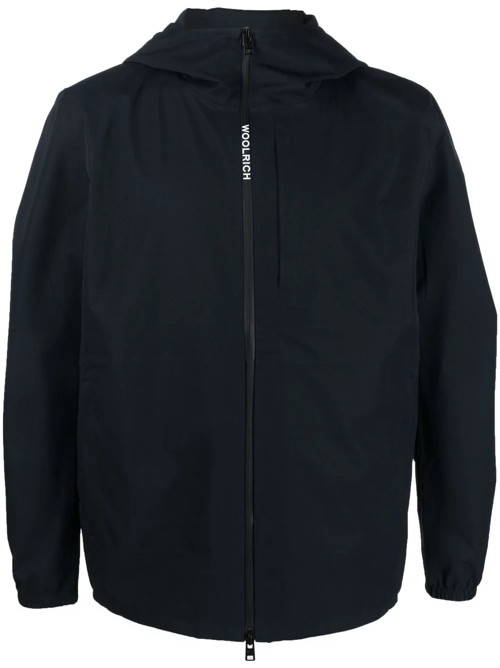 logo print hooded jacket