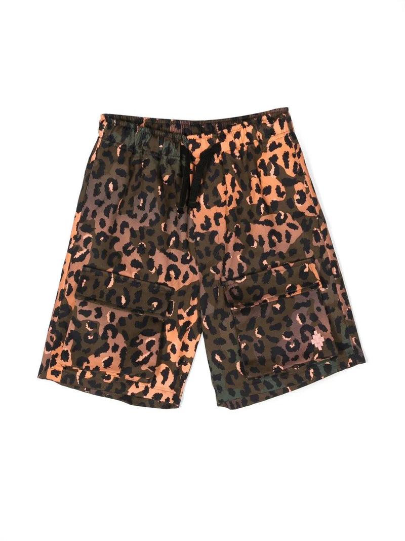 all-over animal-print shorts