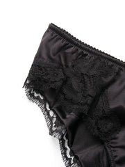 floral-lace briefs