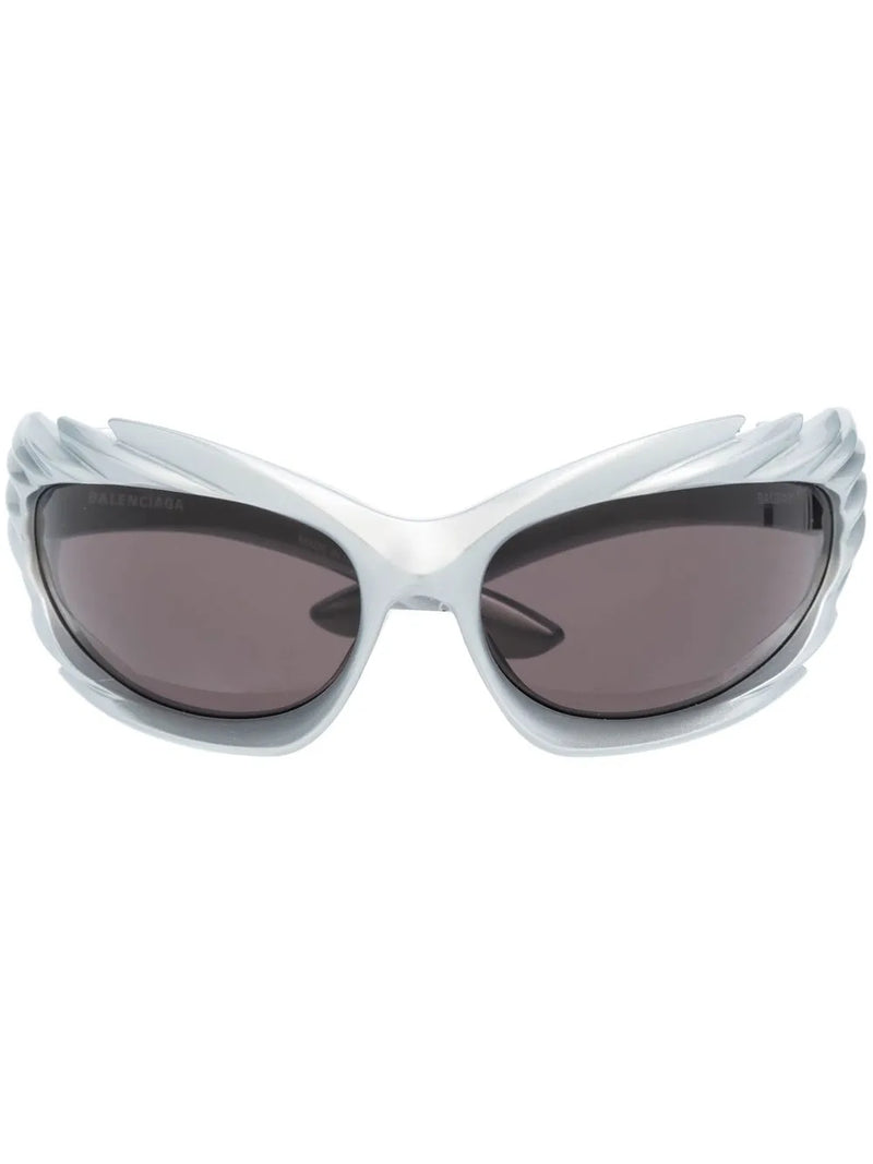 Spike rectangle-frame sunglasses