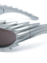 Spike rectangle-frame sunglasses