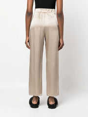 cropped silk palazzo pants