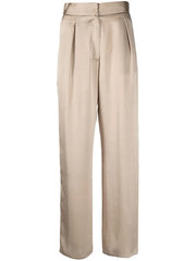 cropped silk palazzo pants