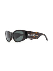 logo-print biker sunglasses