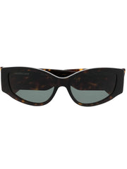 logo-print biker sunglasses