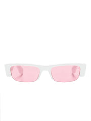 Graffiti slashed rectangle sunglasses
