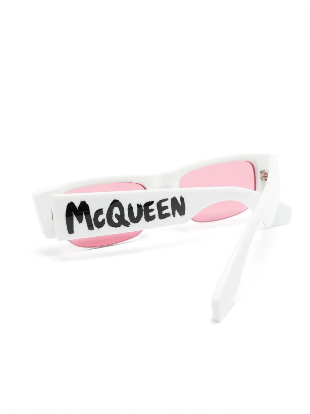 Graffiti slashed rectangle sunglasses