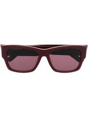 enamelled-logo square-frame sunglasses