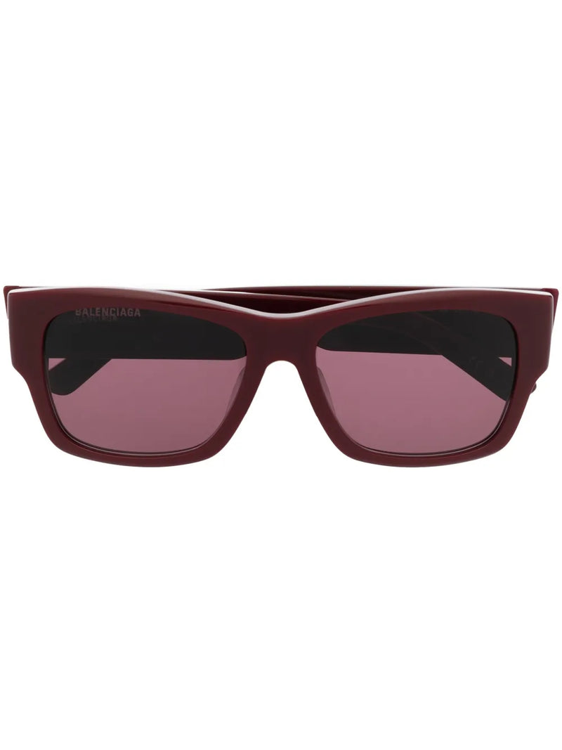 enamelled-logo square-frame sunglasses