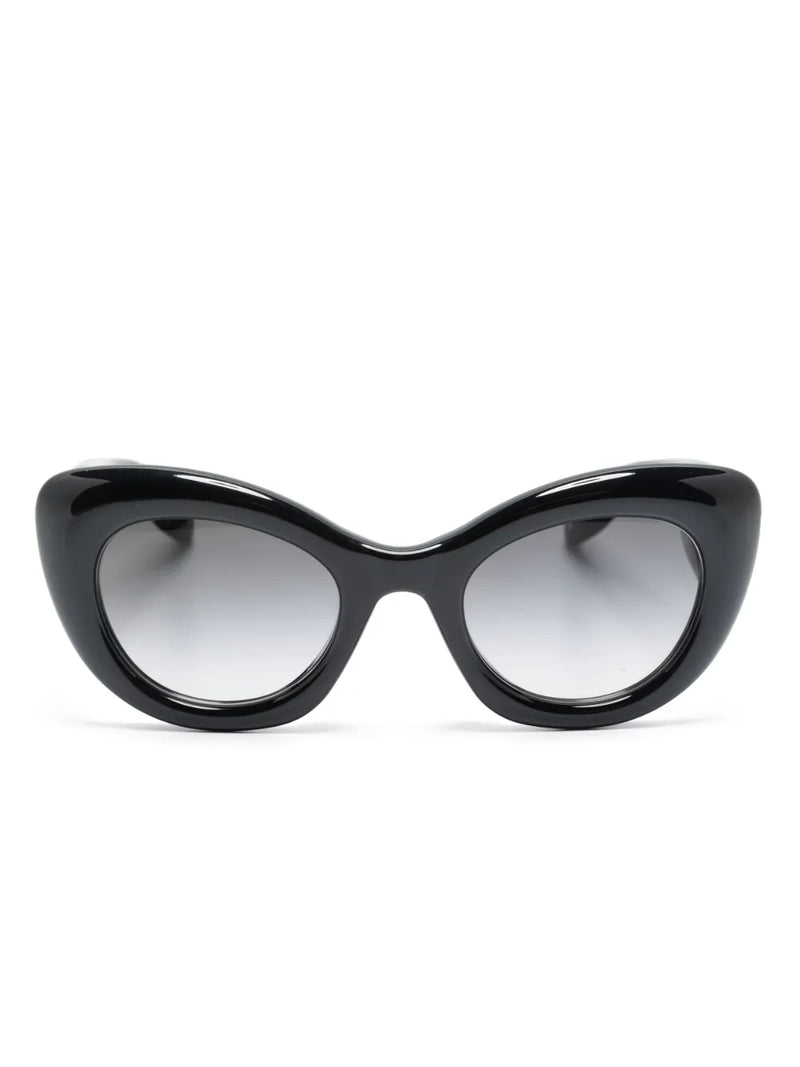 engraved-logo round-frame sunglasses